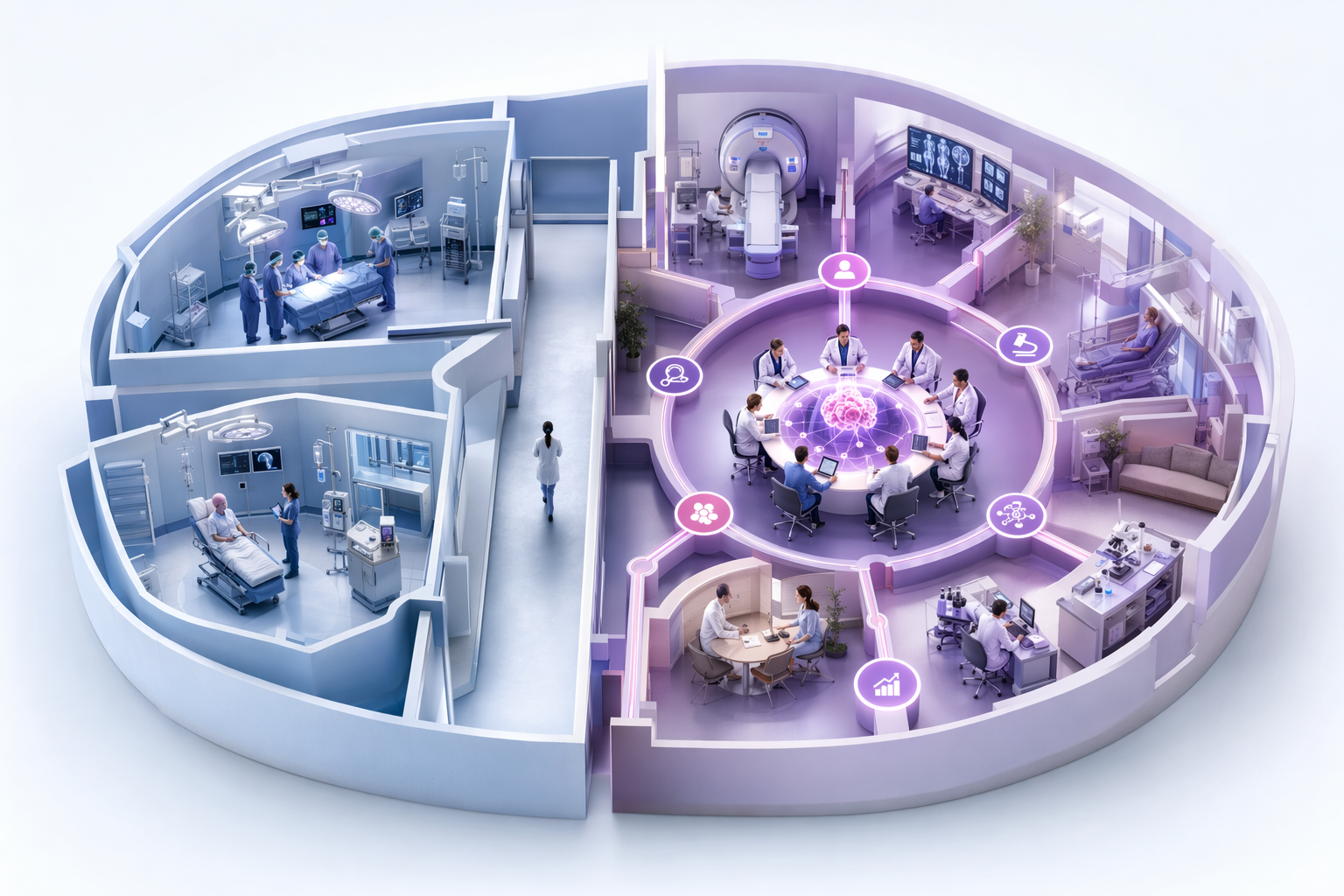 Illustration for: What Does 'Under One Roof' Mean in Cancer Care?